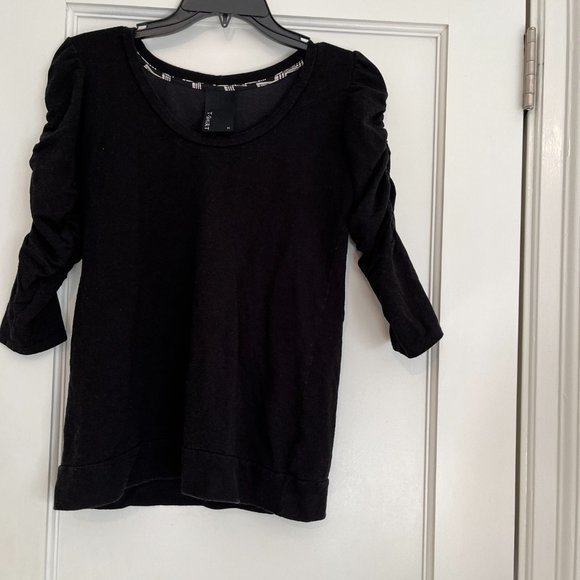 Dolan‎ Medium Black Maternity T-Shirt / 3/4 Sleeve /Size Medium - Picture 2 of 3